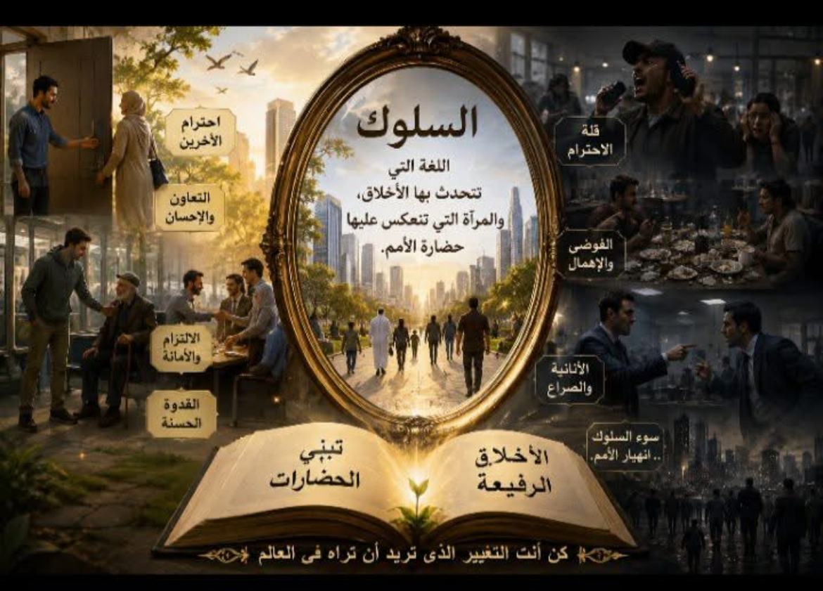السلوك... اللغة التي تتحدث بها الأخلاق، والمرآة التي تنعكس عليها حضارة الأمم