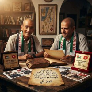 هنا نابل.. رسالة حب ووفاء لرفيق الدرب حاتم الشوا وجهود جمعية الأخوة الفلسطينية التونسية في قلب غزة الأبية