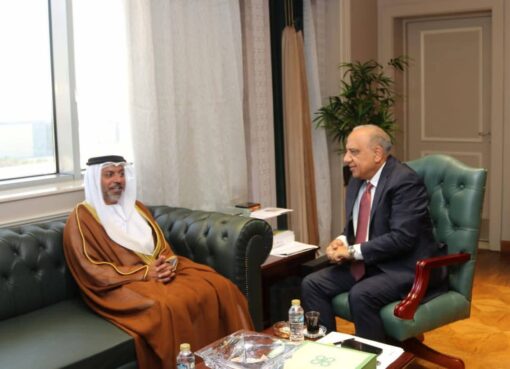 إستقبال وزير الكهرباء والطاقة المتجددة لسفير دولة الإمارات العربية المتحدة بالقاهرة لبحث سبل دعم وتعزيز التعاون والشراكة والاستثمار