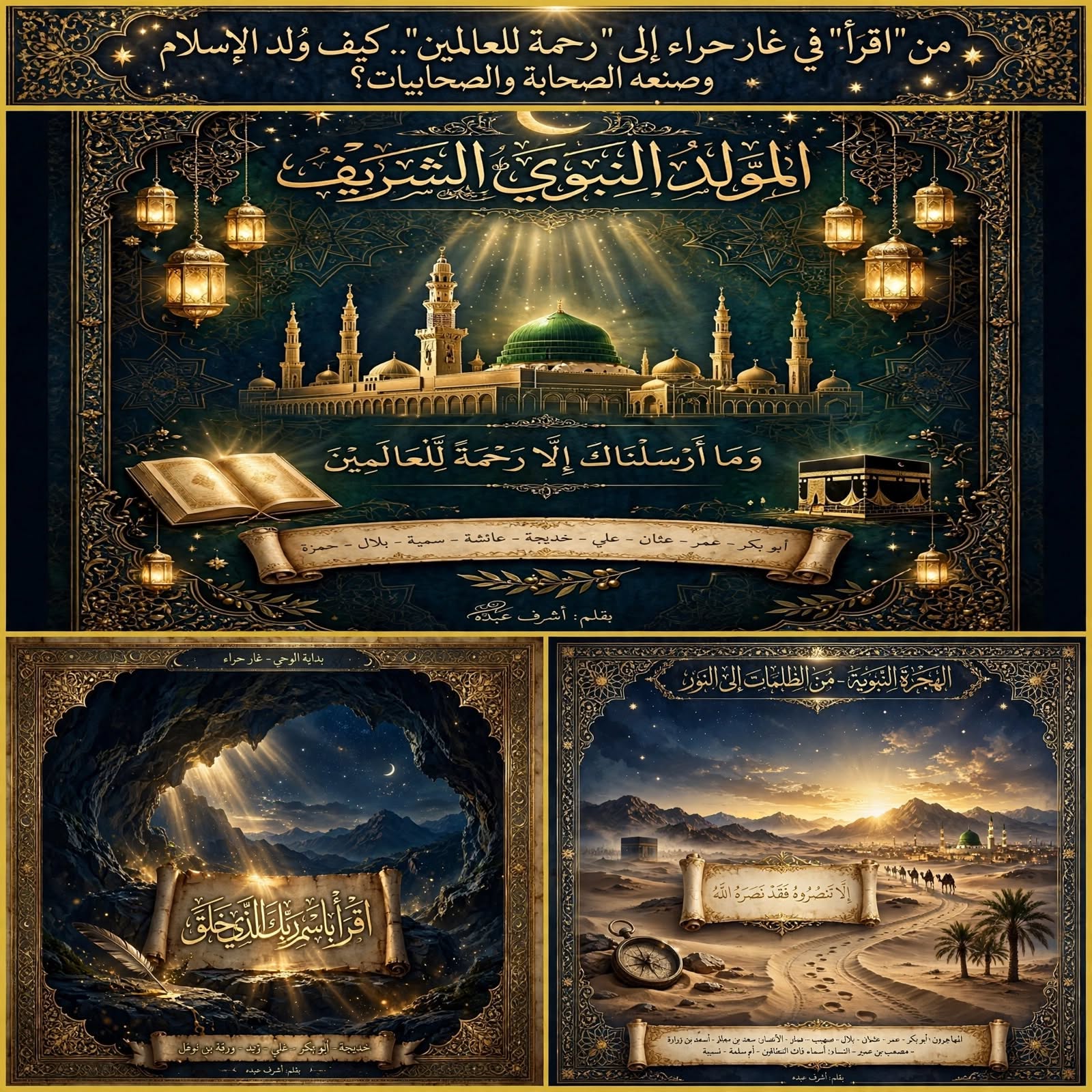من "اقرأ" في غار حراء إلى "رحمة للعالمين".. كيف وُلد الإسلام وصنعه الصحابة والصحابيات؟