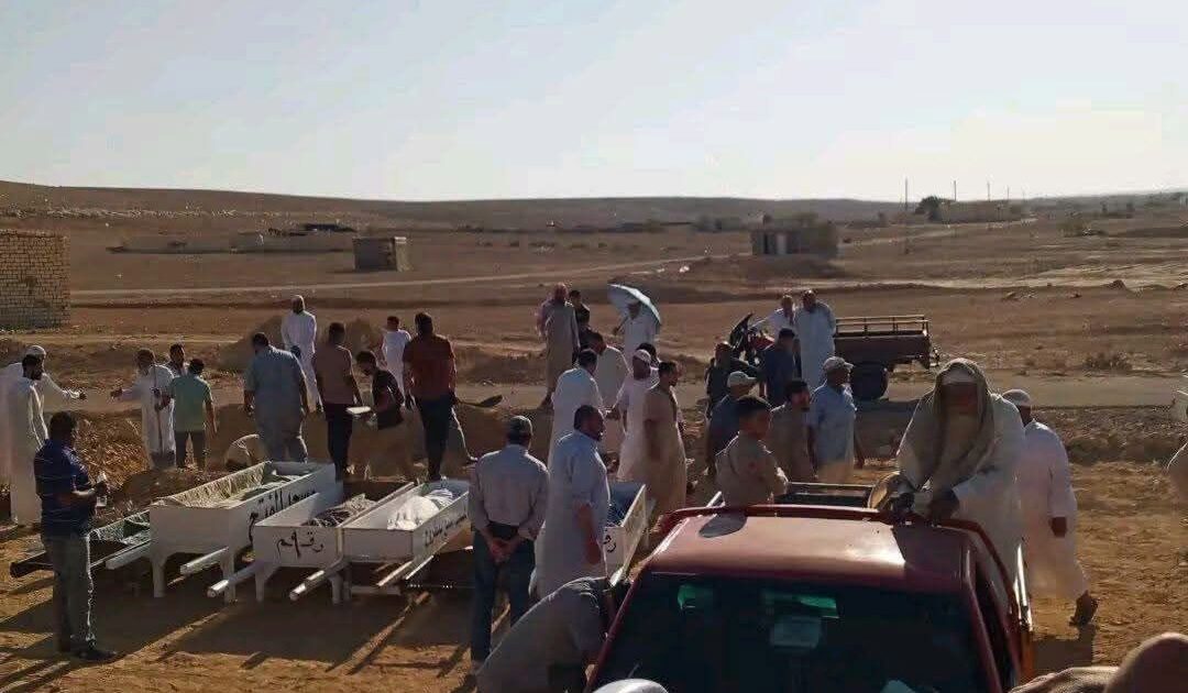 مطروح تشيع 12 جثمانا من ضحايا الهجرة غير شرعيه