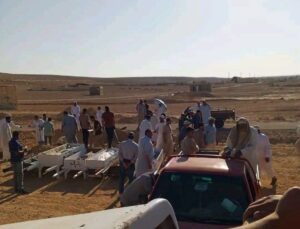 مطروح تشيع 12 جثمانا من ضحايا الهجرة غير شرعيه