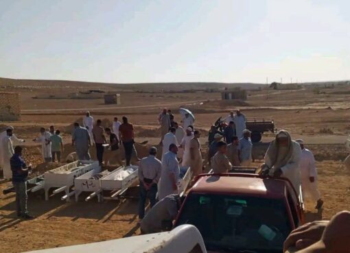 مطروح تشيع 12 جثمانا من ضحايا الهجرة غير شرعيه