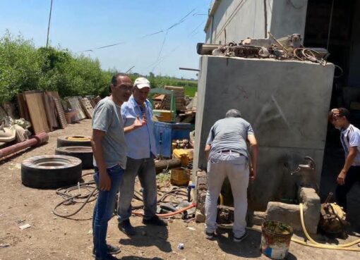 مياه البحيرة ضبط مخالفات بمضارب أرز ومصانع سيراميك وبلاستيك وورش معدات ثقيلة ومزارع ومطاعم