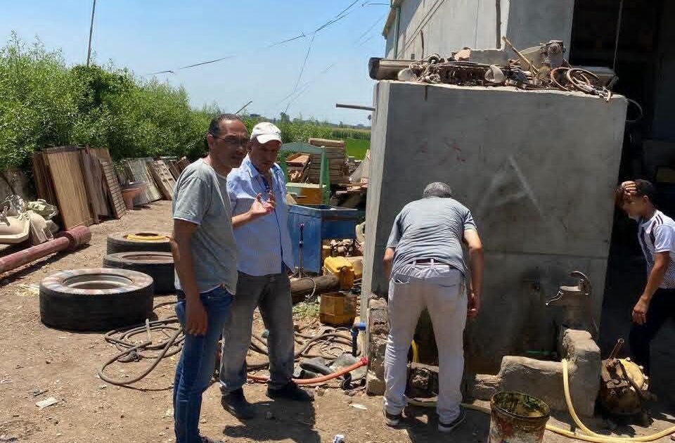 مياه البحيرة ضبط مخالفات بمضارب أرز ومصانع سيراميك وبلاستيك وورش معدات ثقيلة ومزارع ومطاعم