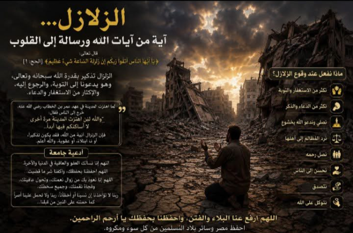 الزلازل... رسائل من السماء توقظ القلوب قبل أن تهز الأرض