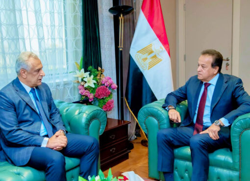 وزيرا الصحة والإنتاج الحربي يبحثان مستجدات عدد من المشروعات القومية المشتركة.