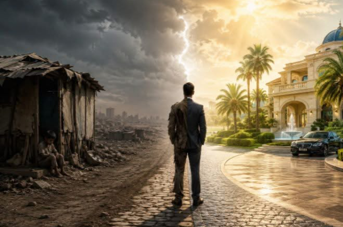 حين تُختبر الرجال… بالفقر والغنى