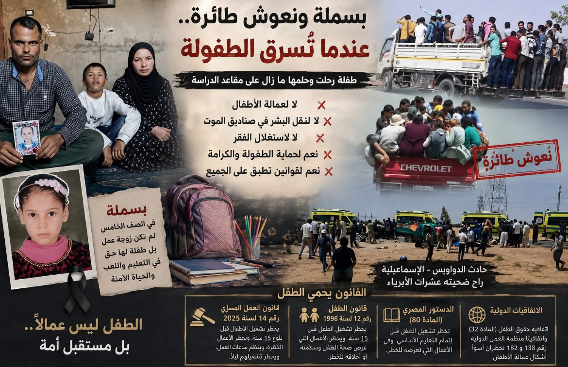 بسملة و«النعوش الطائرة».. مأساة طفل تكشف الوجه الآخر لعمالة الأطفال واستغلال الفقر