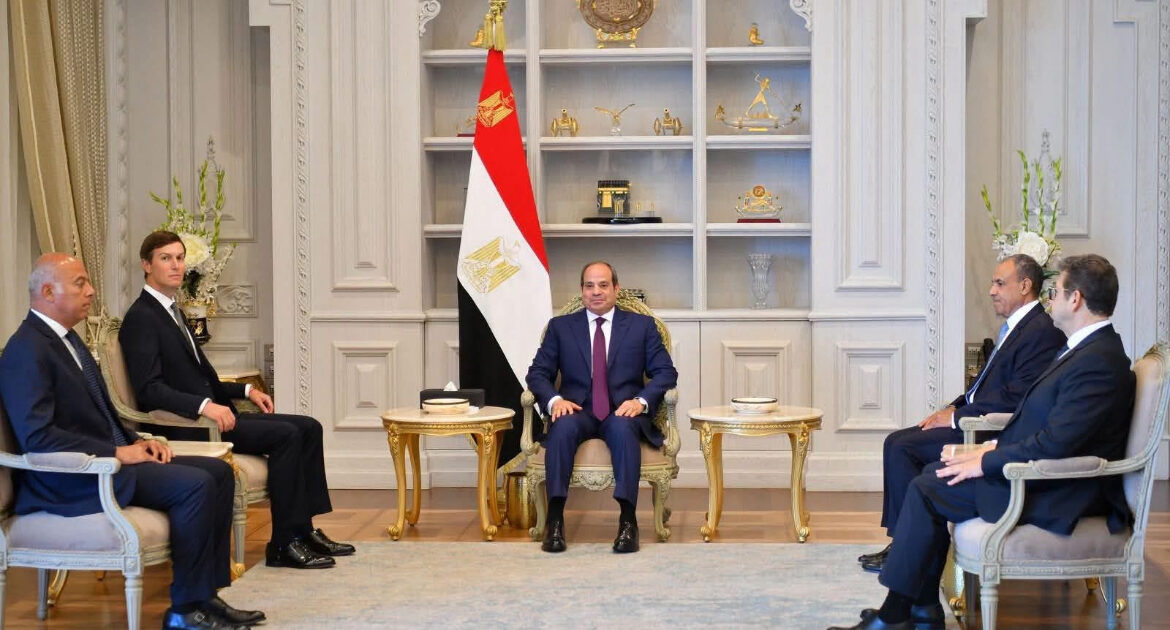 السيسى يبحث مع جاريد كوشنر تطورات الشرق الأوسط والقضية الفلسطينية