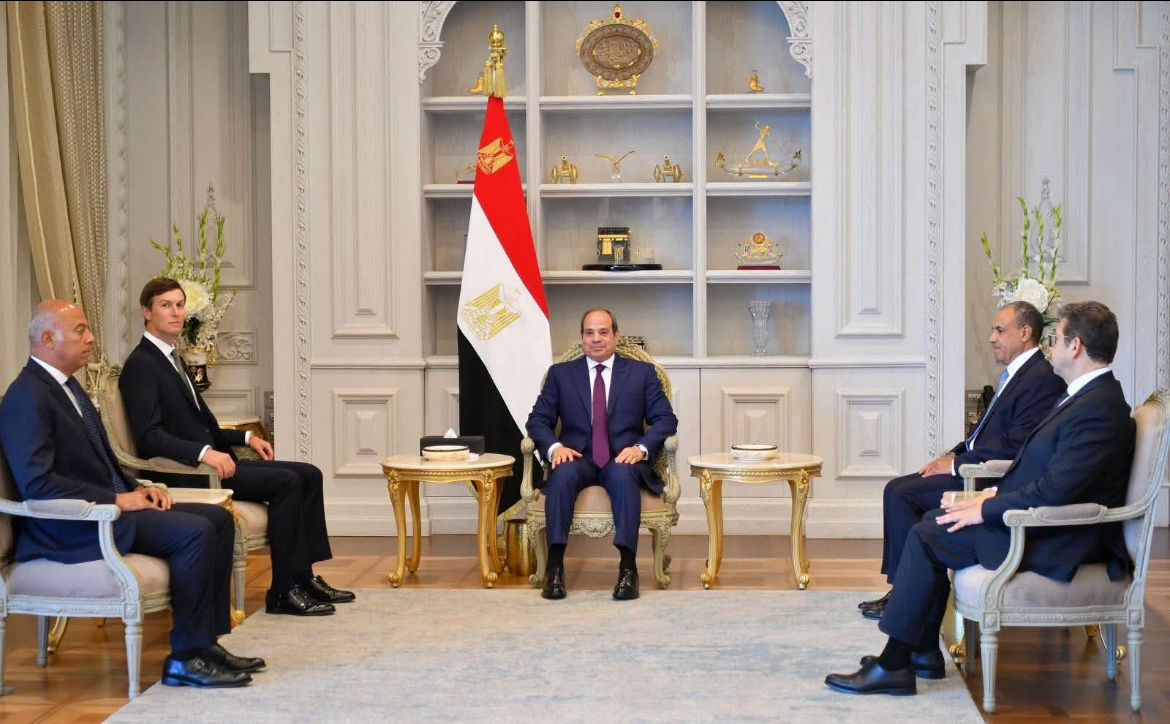 السيسى يبحث مع جاريد كوشنر تطورات الشرق الأوسط والقضية الفلسطينية