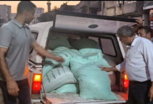 حملات تموينه مكبره شبراخيت بالبحيرة ضبط 30 شيكارة دقيق بلدي مدعم بغرض بيعها في السوق السوداء