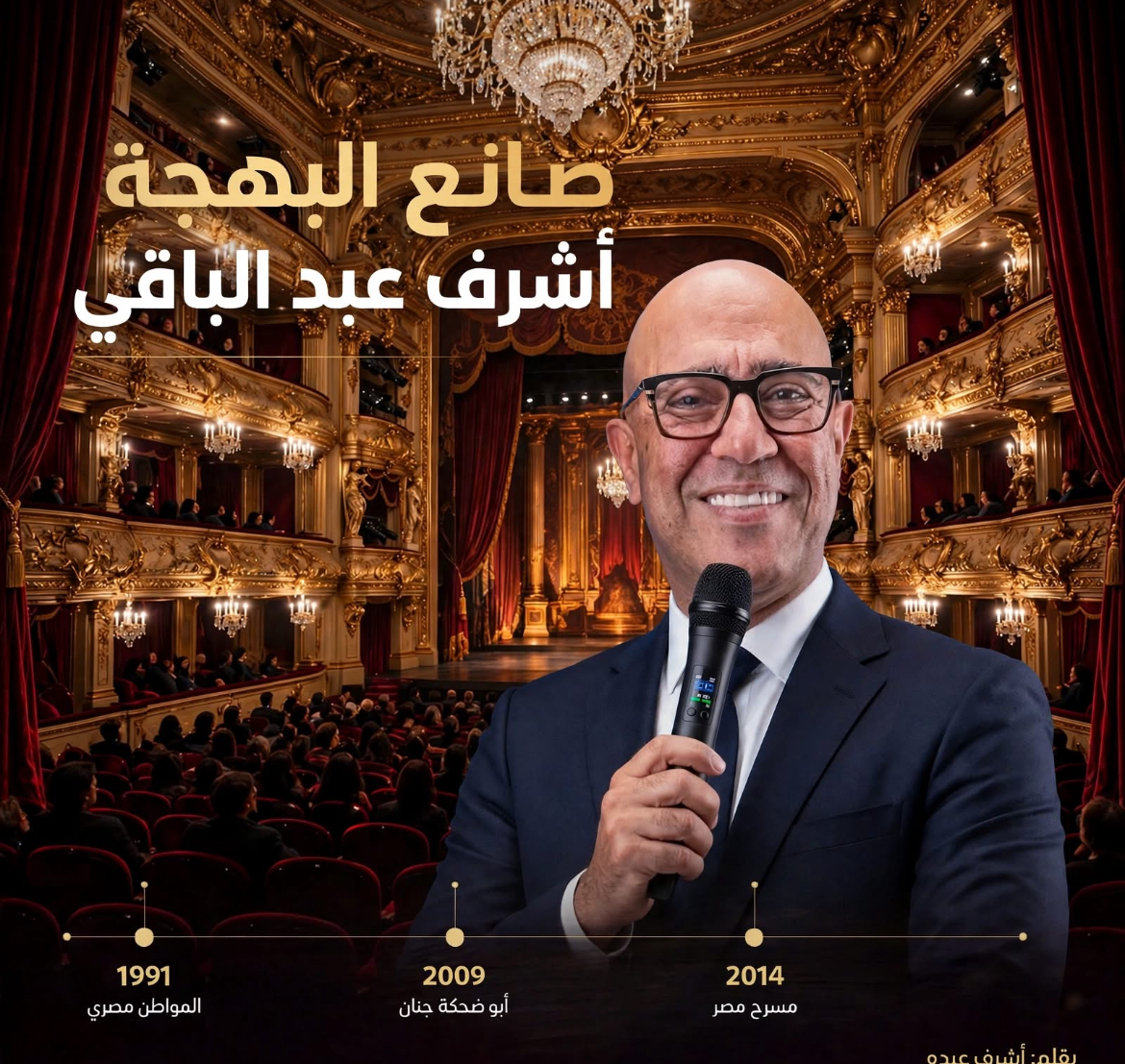 صانع البهجة وأب المسرح الحديث: أشرف عبد الباقي بين عبقرية الكوميديا وتجديد الشرايين الفنية