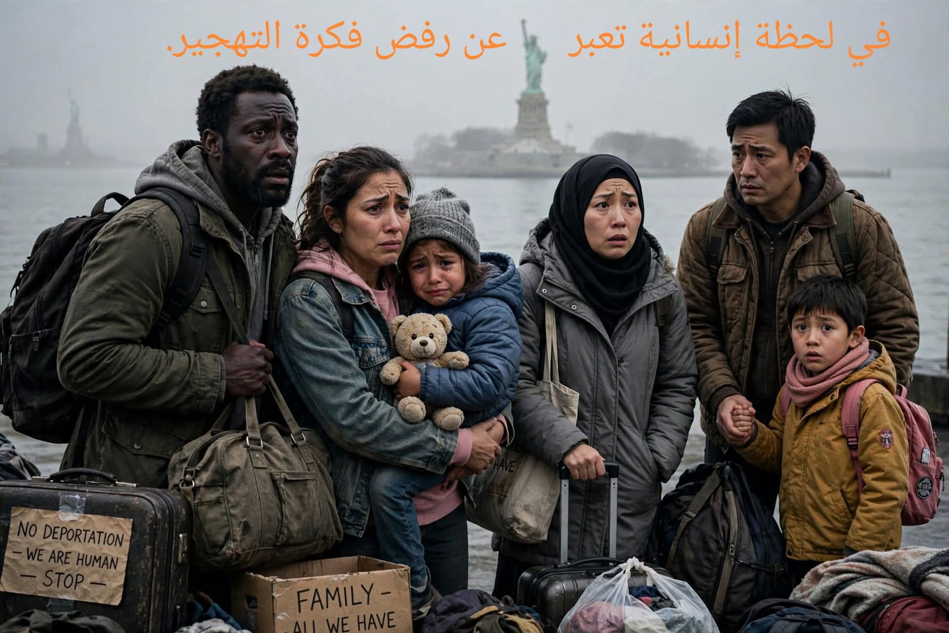 ترامب إبن المهاجرين يطالب تهجير المهاجرين . قصة ترامب مع المهاجرين هي أكثر قصة فيها تناقض في السياسة الأمريكية .
