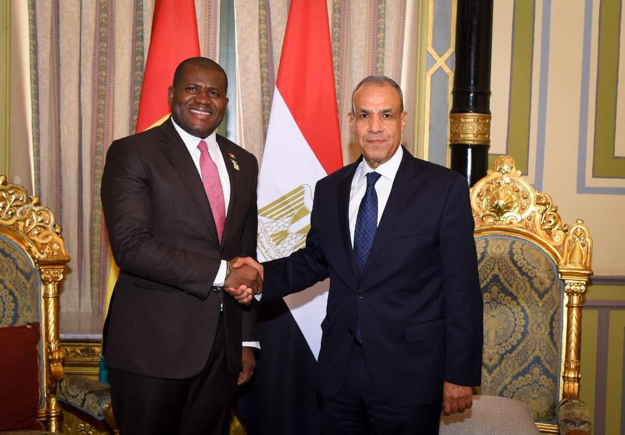 وزير الخارجية يلتقي وزير التعاون الدولي والتخطيط بجمهورية غينيا ويبحثان سبل تعزيز التعاون التنموي والاقتصادي