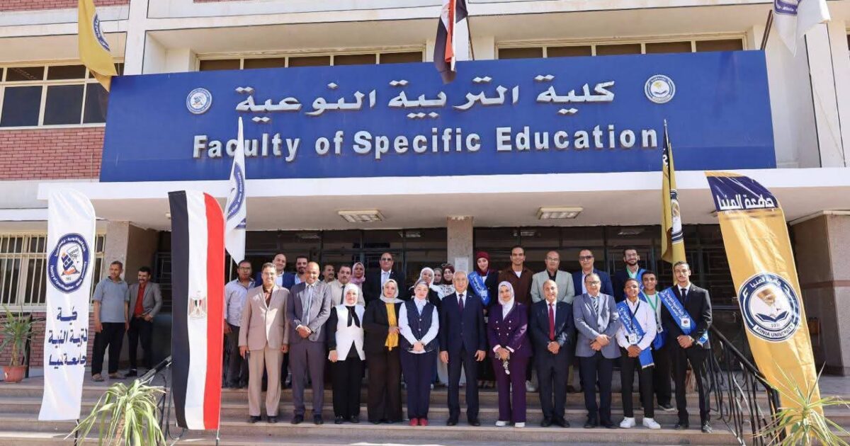 رئيس جامعة المنيا يفتتح عدة مشروعات تعليمية وإنتاجية ورقمية جديدة بكلية التربية النوعية 