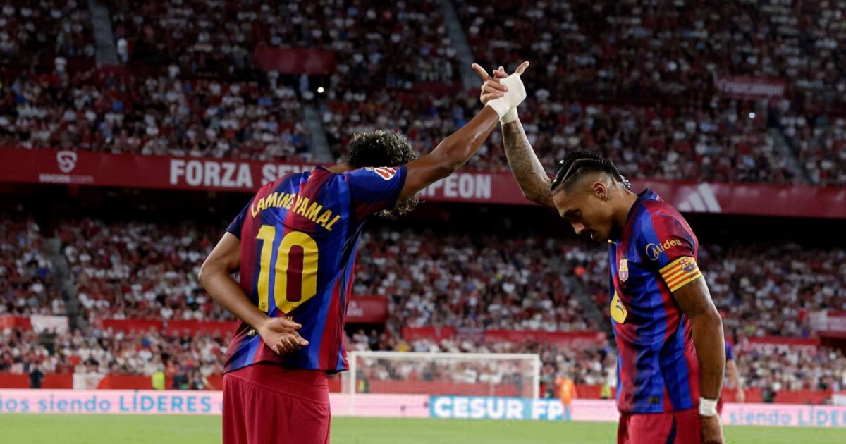 برشلونة يتصدر ورافينيا الهداف