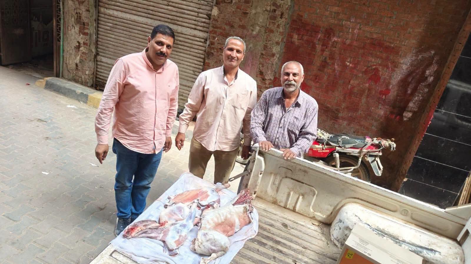 ضبط لحوم وأسماك فاسدة في حملات رقابية بأشمون ومنوف